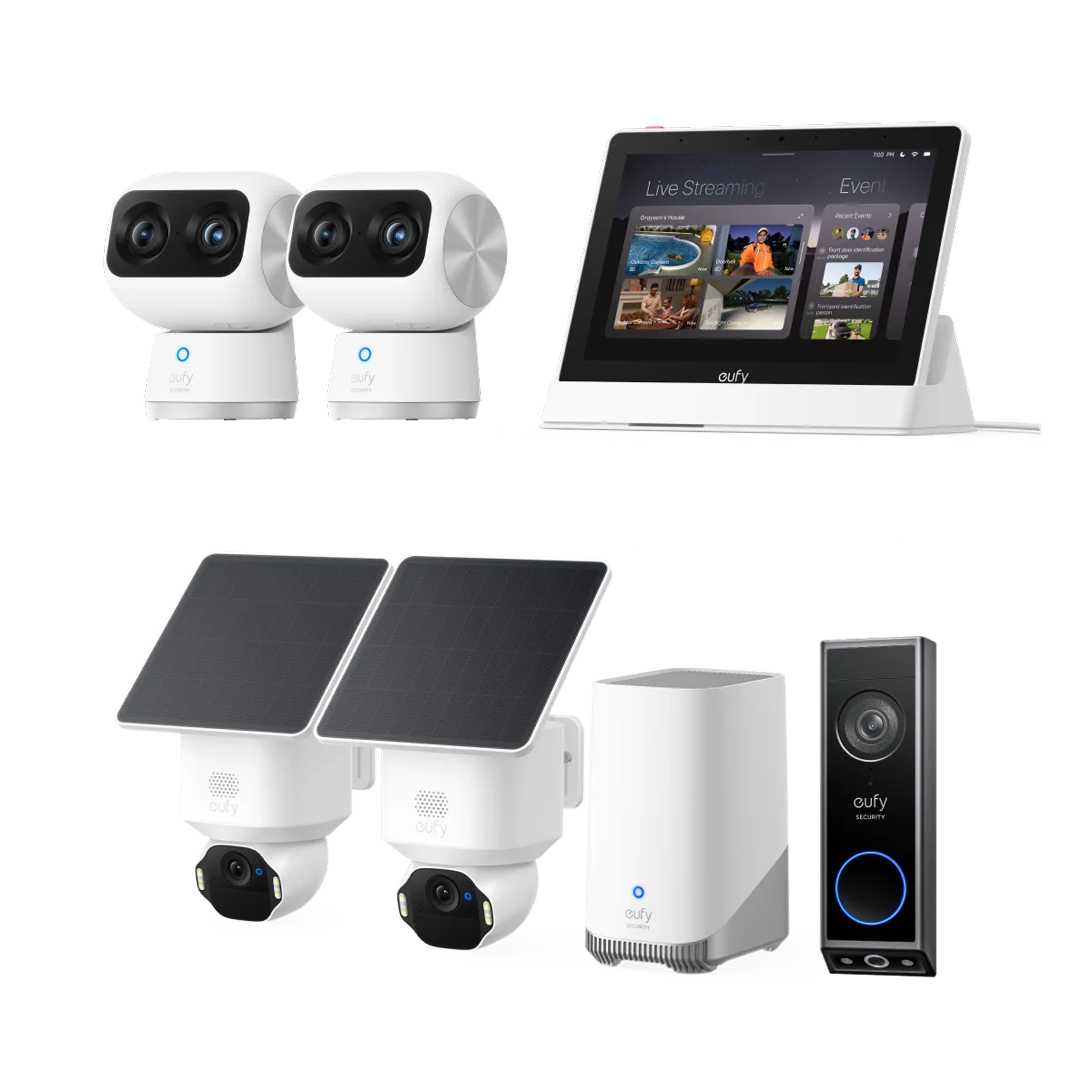 eufy-solocam-e42-kit-2-cam-ras-ptz-4k-indoor-cam-s350-set-maison-homebase image 1