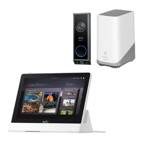 eufy-video-doorbell-e340-homebase-s380-smart-display-e10-pack-sonnette-vid-o-2k- image 1
