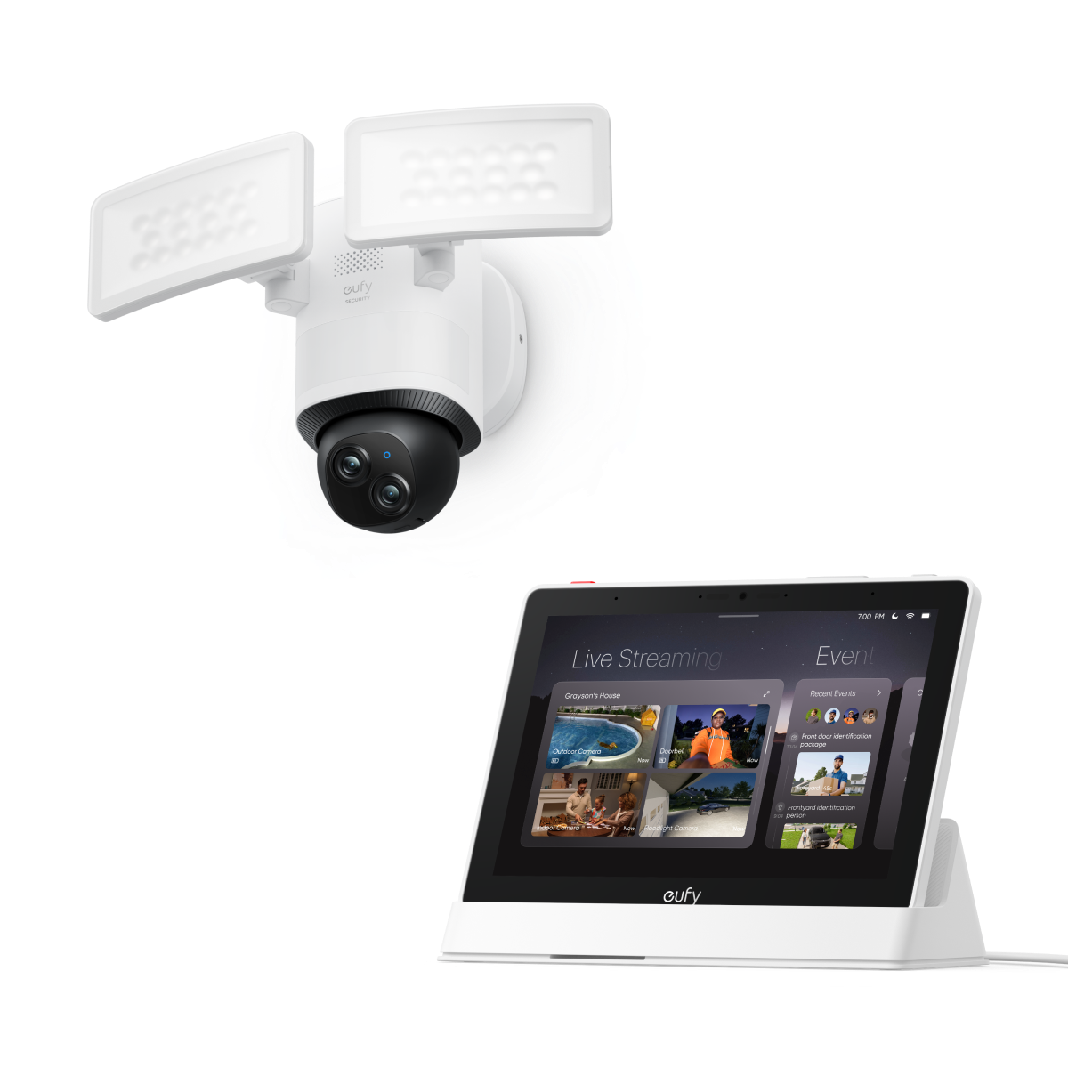 eufy-floodlight-camera-e340-double-projecteur-360-cran-e10 image 1