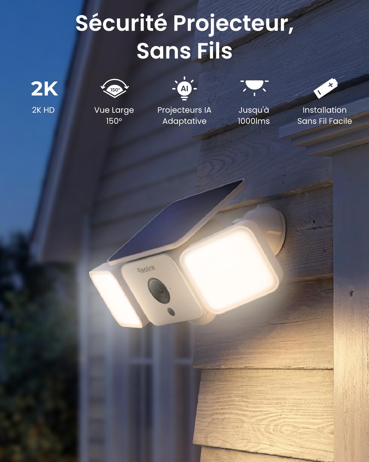 reolink-solar-floodlight-cam-ra-solaire-2k-projecteur-1000lm-150 image 2