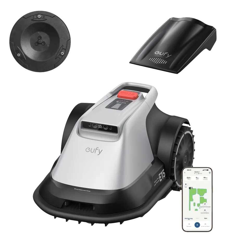 eufy-robot-tondeuse-e15-kit-disque-complet-sans-c-ble-fsd-pure-vision image 1