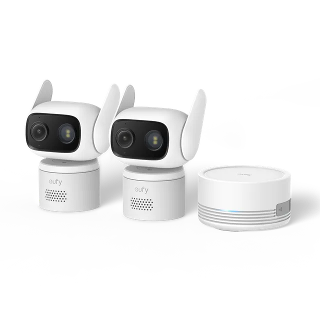 eufy-wired-cam-c31-kit-2-cam-ras-cam-ra-de-s-curit-filaire-360-avec-homebase-min image 1