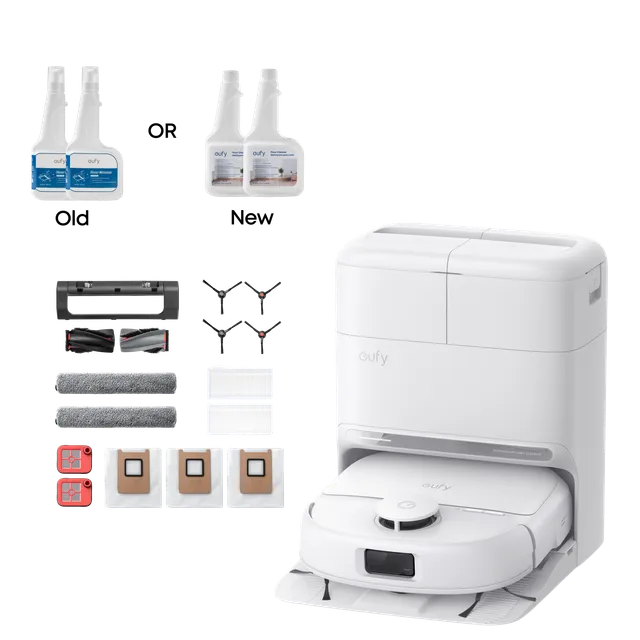 eufy-robot-vacuum-omni-c28-blanc-kit-de-remplacement-solution-de-nettoyage-x2 image 1