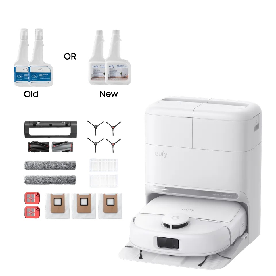 eufy-robot-vacuum-omni-c28-blanc-kit-de-remplacement-solution-de-nettoyage-x2 image 1