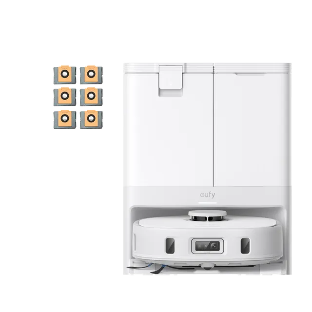 eufy-x10-pro-omni-blanc-robot-aspirateur-8-000-pa-sacs-6-pack image 1
