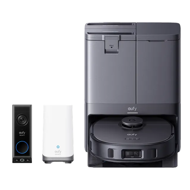 eufy-x10-pro-omni-video-doorbell-e340-homebase-s380-pack-aspirateur-robot-sonnet image 1