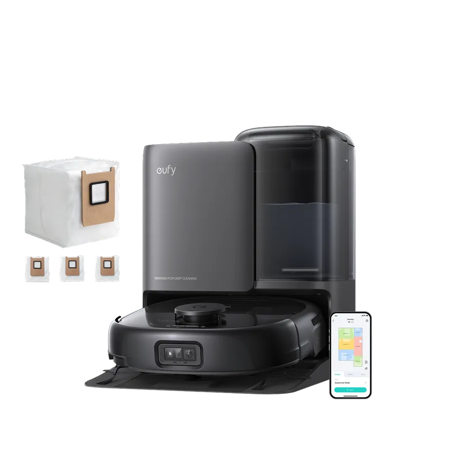 eufy-omni-e25-robot-aspirateur-laveur-avec-vidange-auto-sacs-poussi-re image 1
