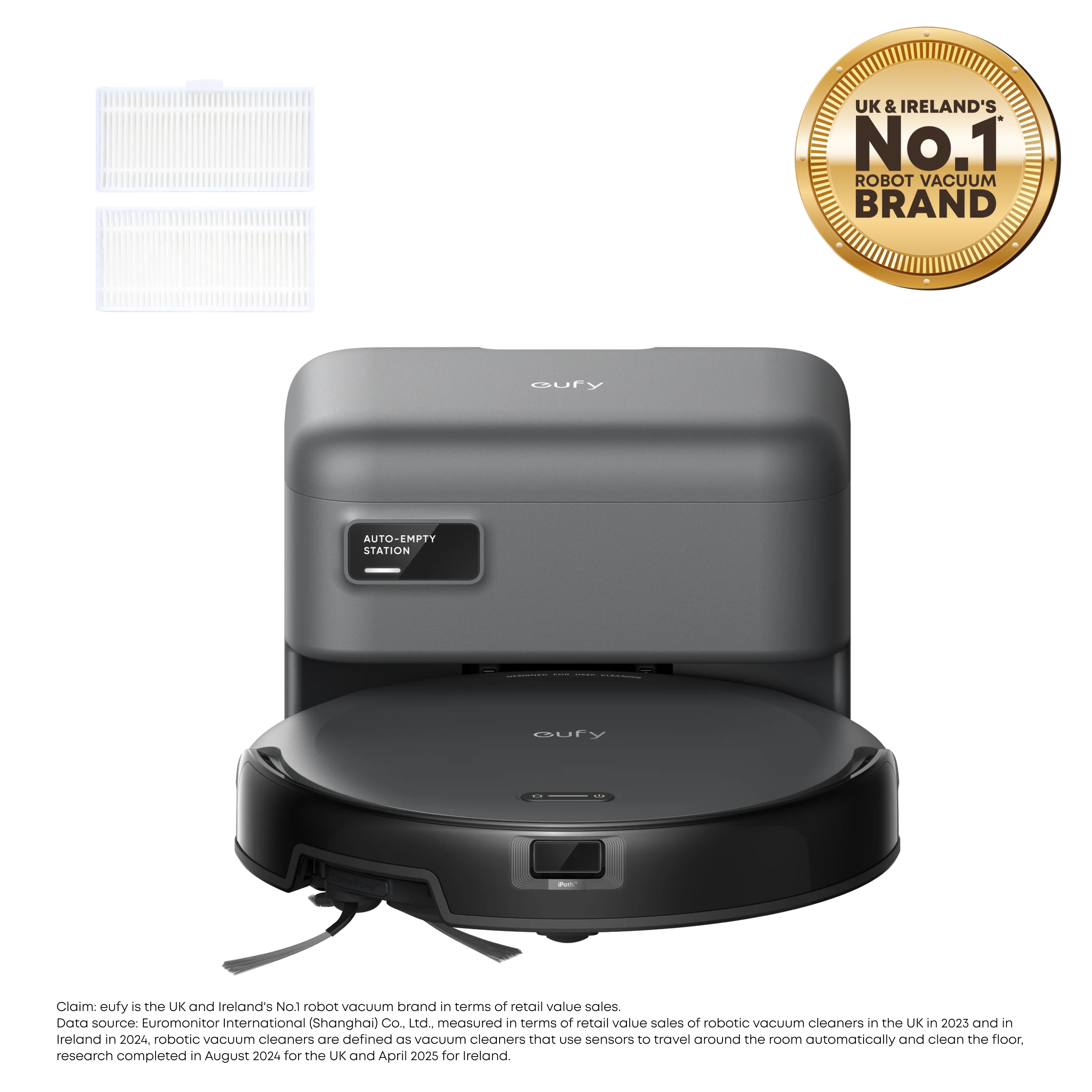 eufy-robot-vacuum-c10-avec-station-auto-vidange-2-filtres-lavables image 2