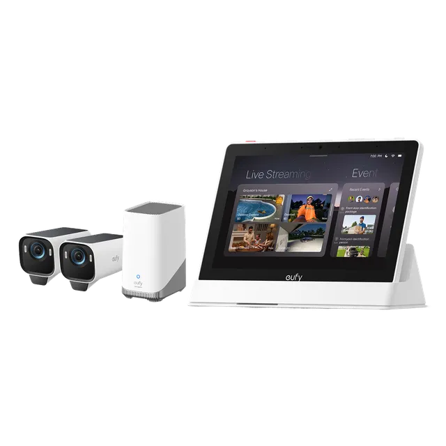 eufy-smart-display-e10-kit-2-cam-ras-eufycam-s3-pro image 1