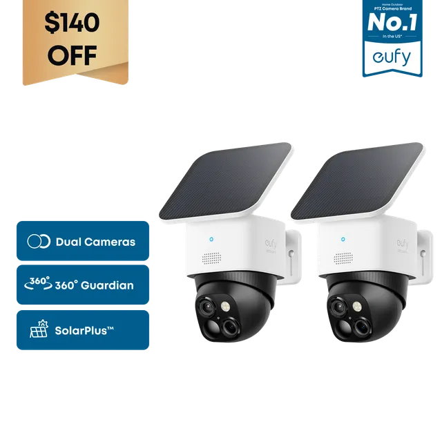 eufy-solocam-s340-lot-de-2-cam-ra-solaire-sans-fil-3k-zoom-8x-360 image 1