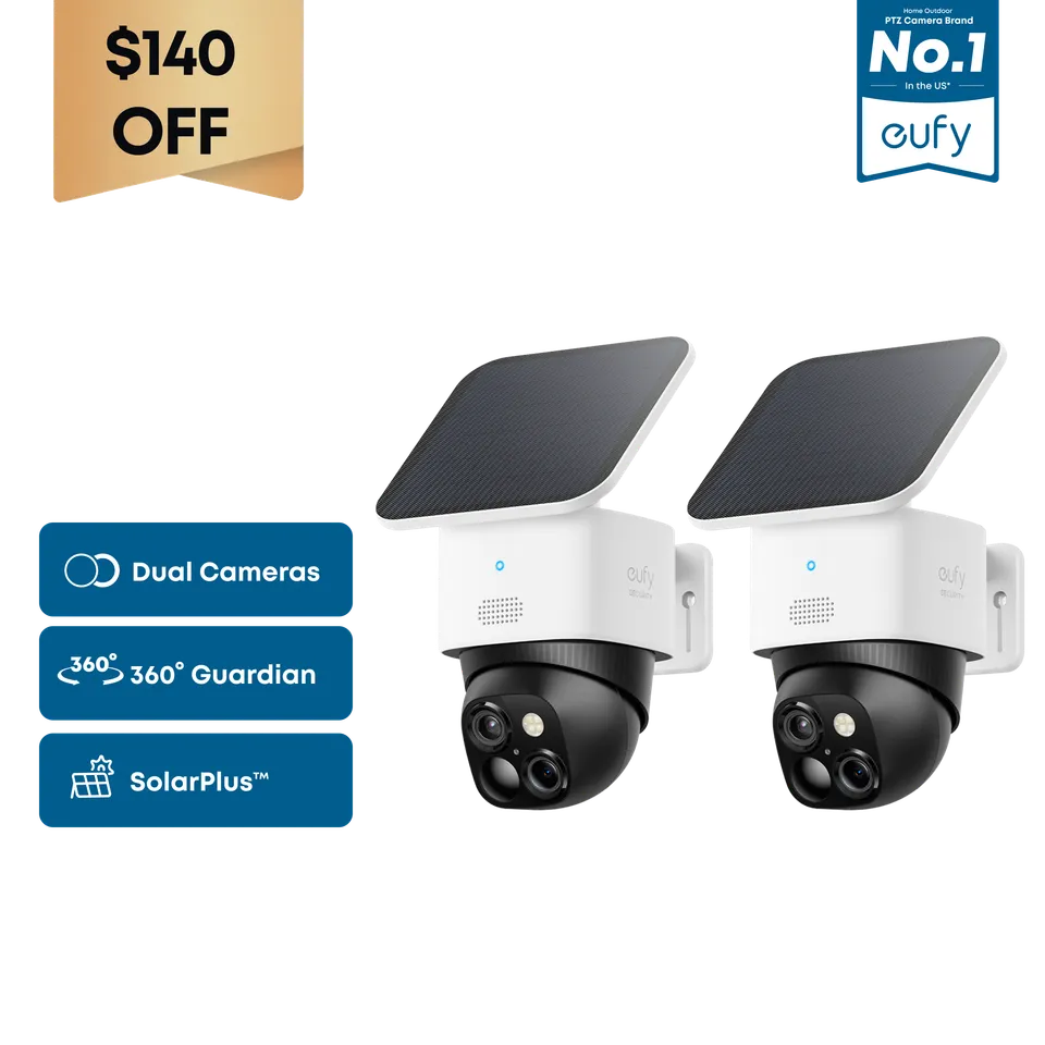 eufy-solocam-s340-lot-de-2-cam-ra-solaire-sans-fil-3k-zoom-8x-360 image 1