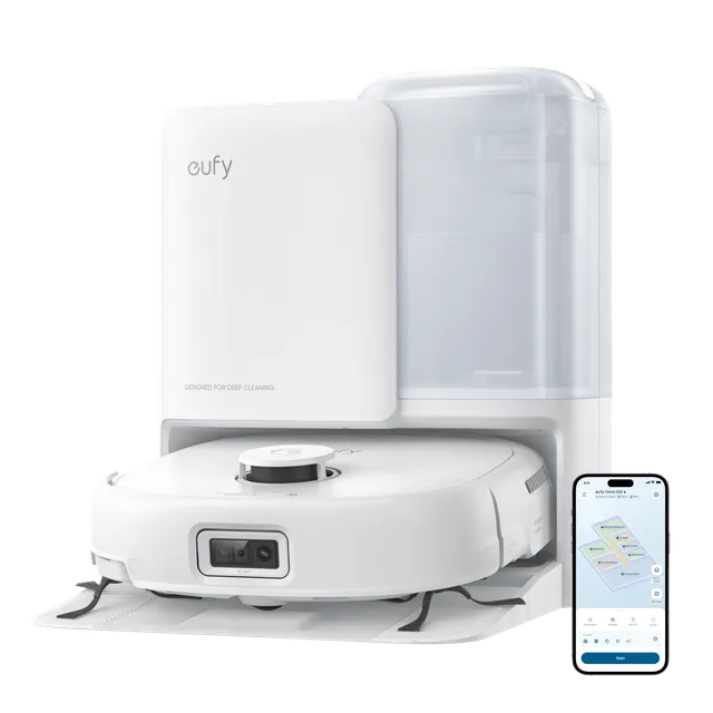 eufy-omni-white-e25-robot-aspirateur-laveur-avec-station-tout-en-un image 1