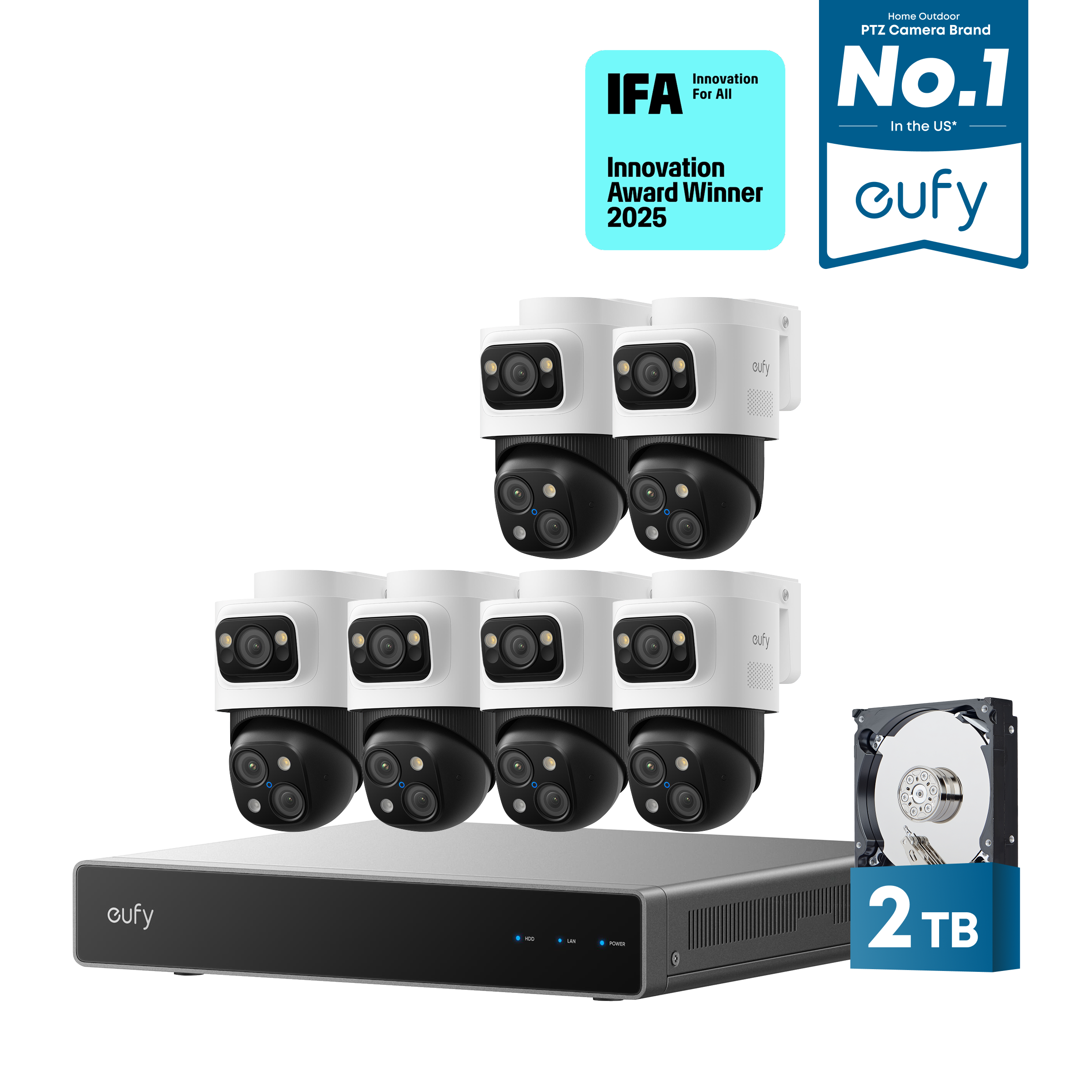 eufy-s4-max-kit-6-cam-ras-poe-nvr-syst-me-de-s-curit-4k-triple-objectif image 2