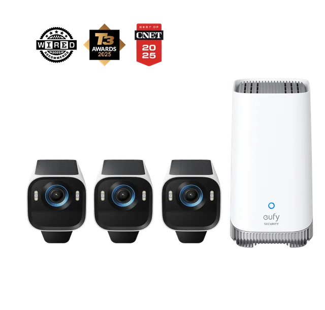 eufycam-s3-pro-kit-3-cam-ras-4k-maxcolor-vision-solaire image 1