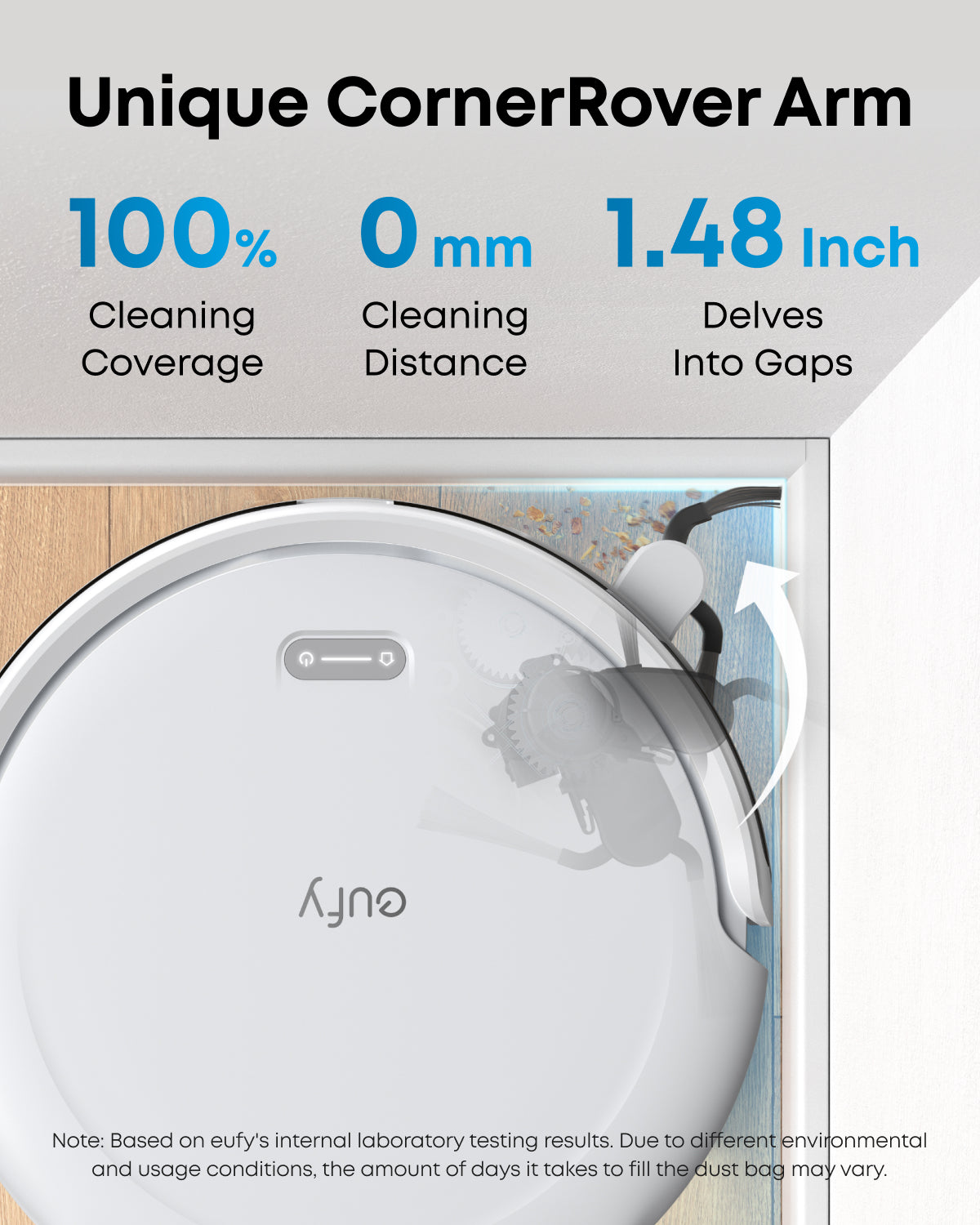 eufy-robot-aspirateur-c10-blanc-avec-station-de-vidange-automatique image 5