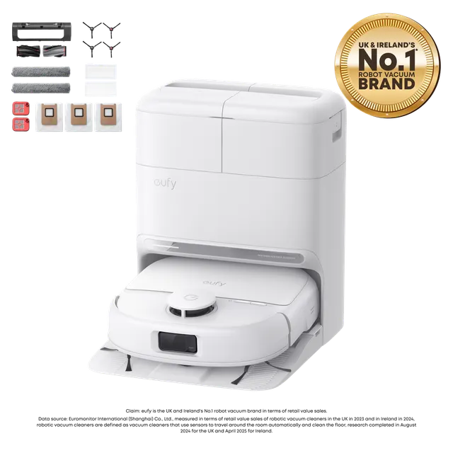 eufy-omni-c28-blanc-robot-aspirateur-laveur-kit-6-mois-et-solution-sol image 1