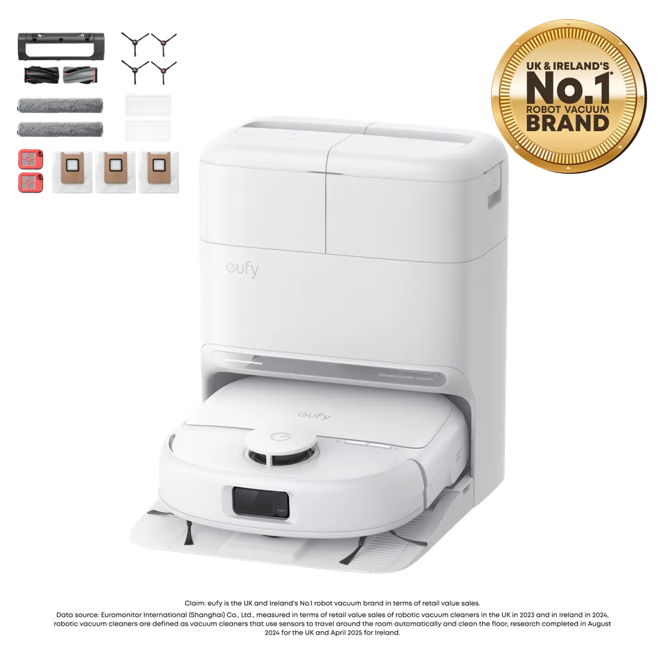 eufy-omni-c28-blanc-robot-aspirateur-laveur-kit-6-mois-et-solution-sol image 1