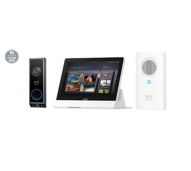 eufy-video-doorbell-e340-avec-add-on-chime-et-smart-display-e10 image 1