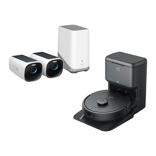 eufy-eufycam-s330-eufycam-3-eufy-clean-l60-avec-station-auto-vidange image 1