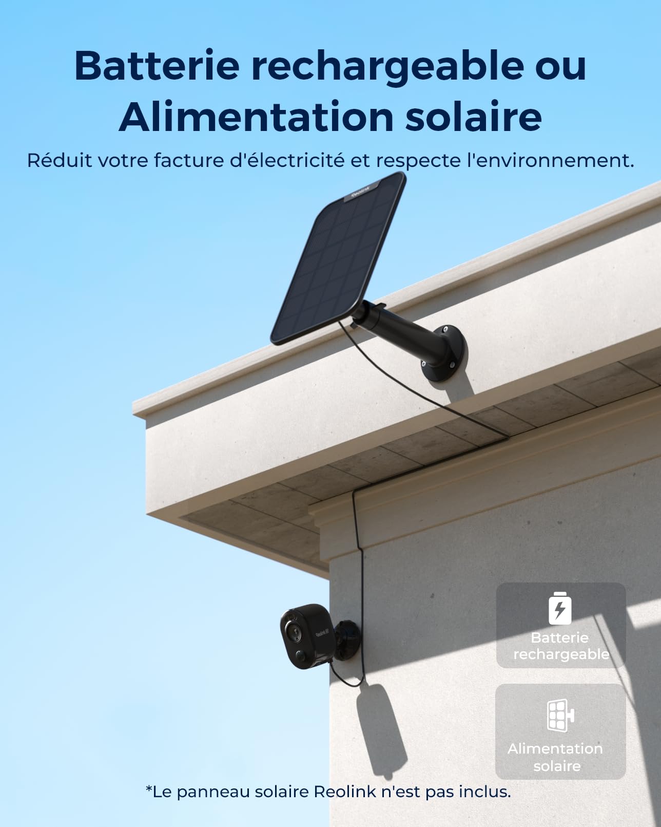 reolink-argus-3-ultra-cam-ra-ext-rieur-solaire-wifi-4k-2-4-5ghz-noir image 5