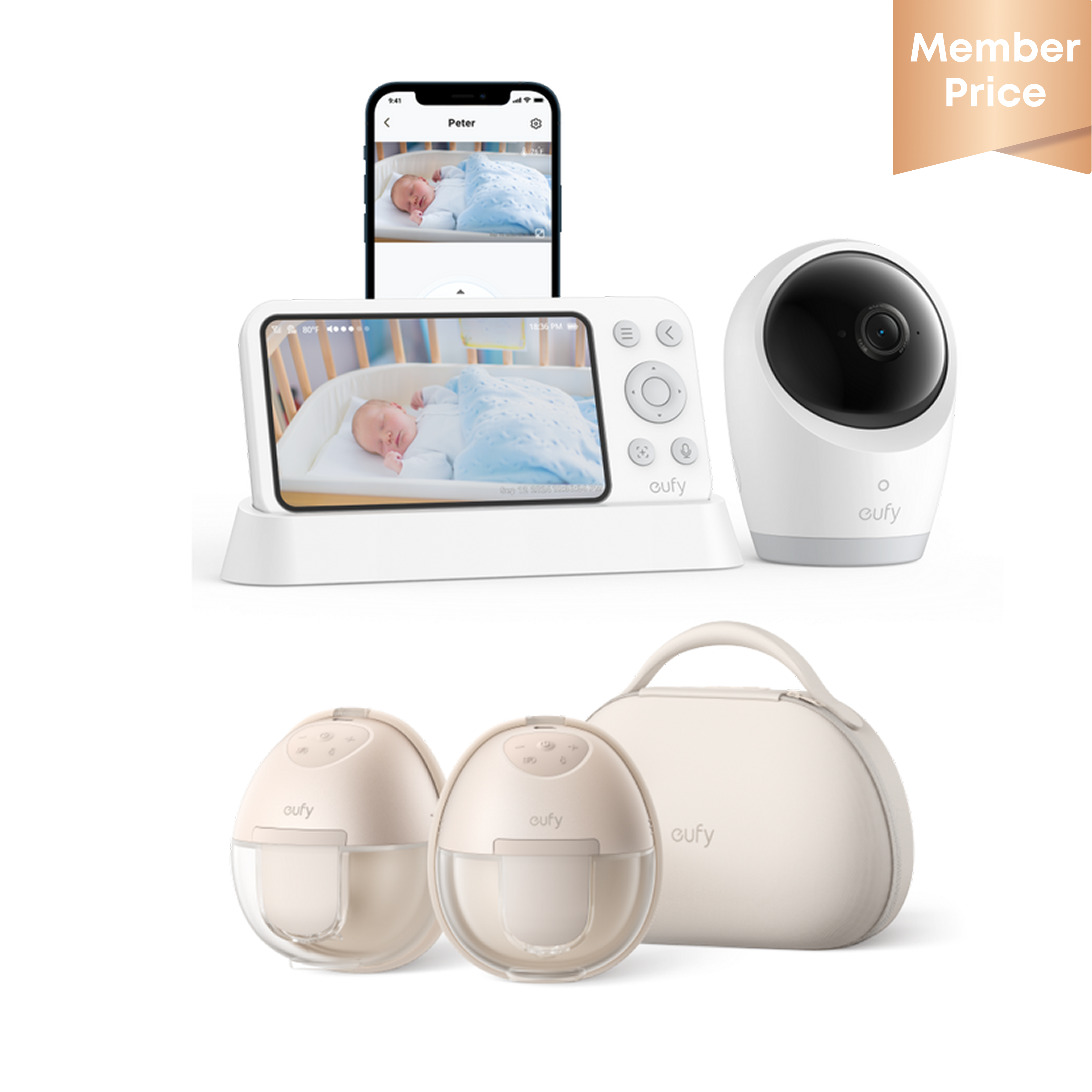 eufy-s1-pro-baby-monitor-e21-pack-tire-lait-portable-chauffant-et-moniteur-b-b image 1