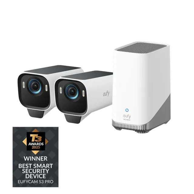 eufy-eufycam-s3-pro-2-cam-kit-cam-ra-ext-rieure-4k-solaire-maxcolor-vision image 1