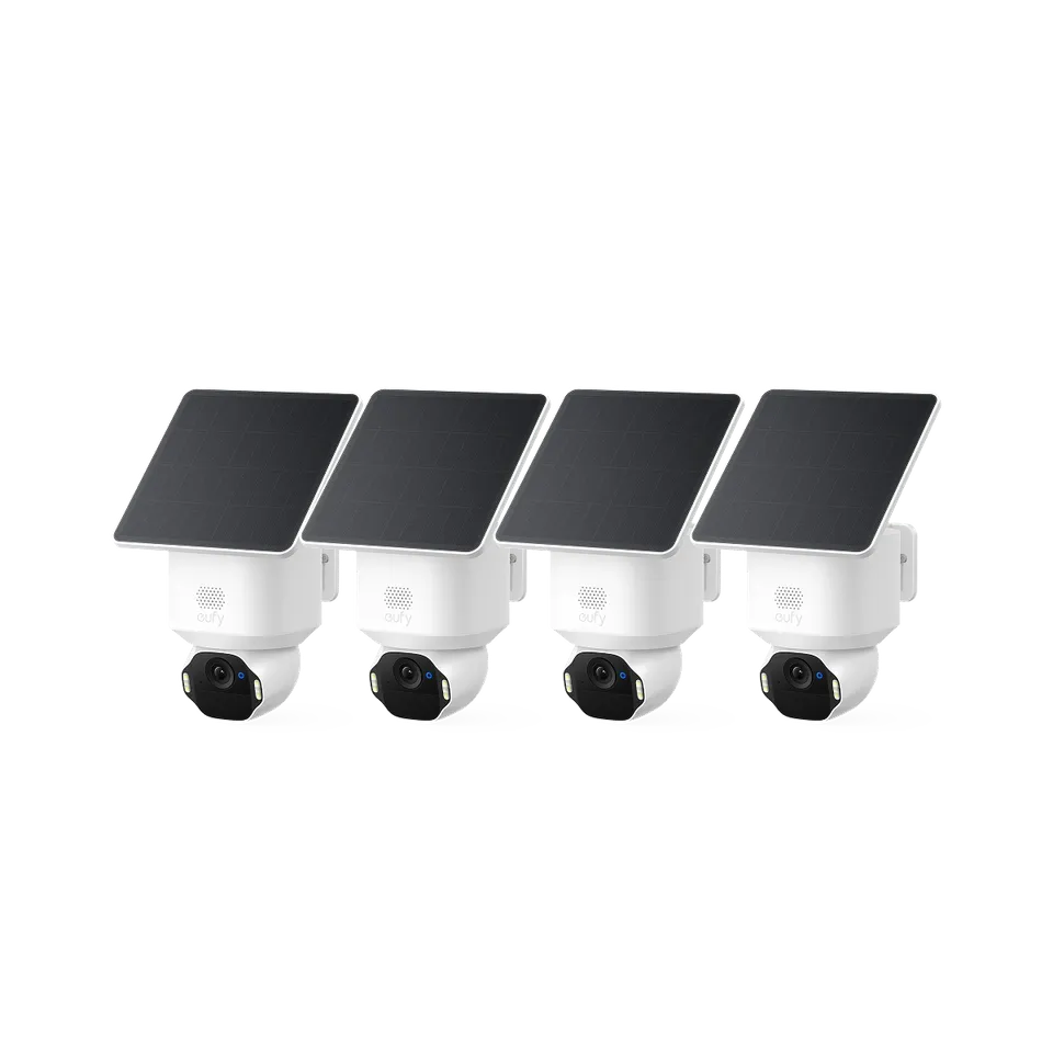 eufy-solocam-e42-pack-de-4-cam-ras-ext-rieures-4k-uhd-sans-fil-avec-ia-de-suivi image 1