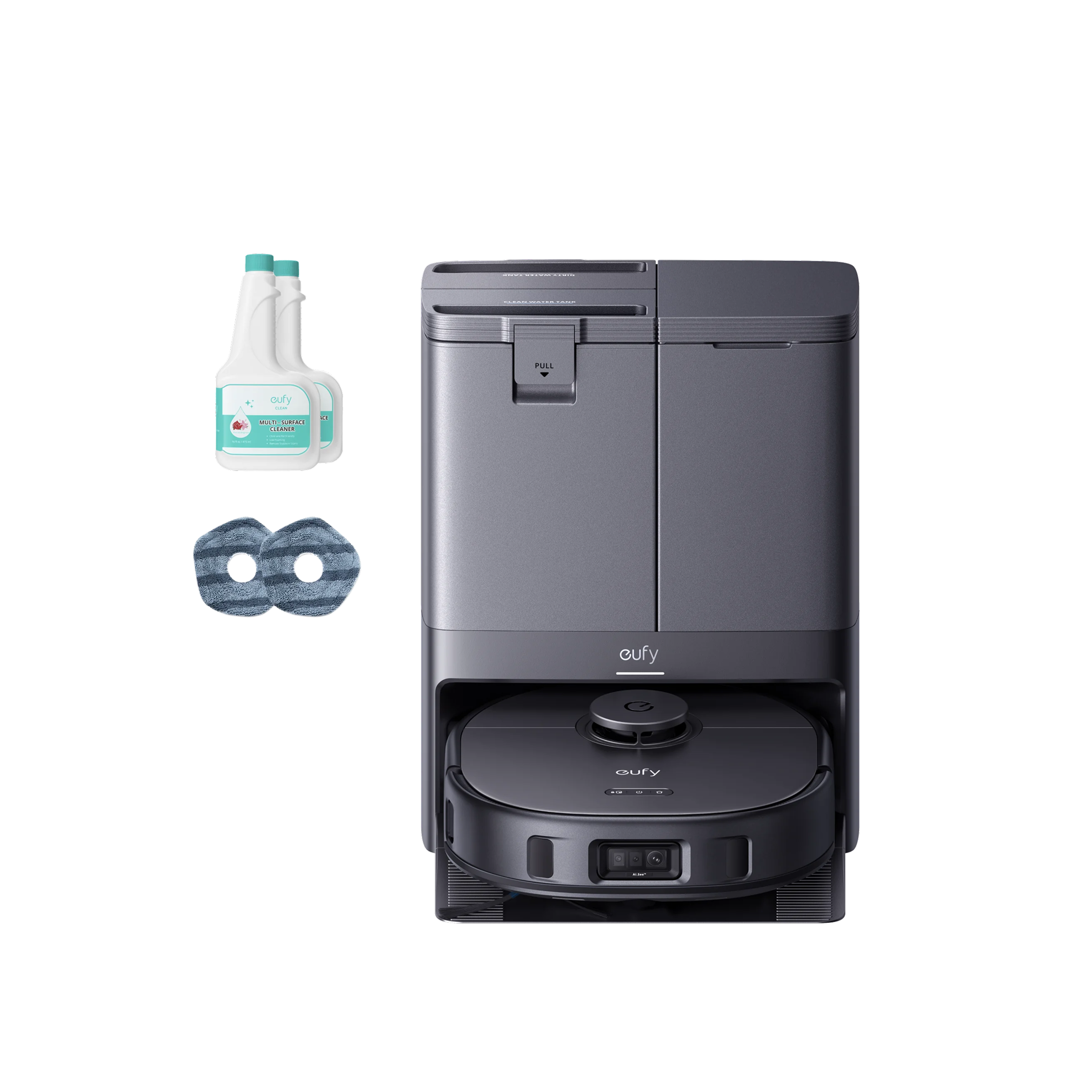 eufy-x10-pro-omni-robot-aspirateur-laveur-8000-pa-2-solutions-lavage-2-lingettes image 1