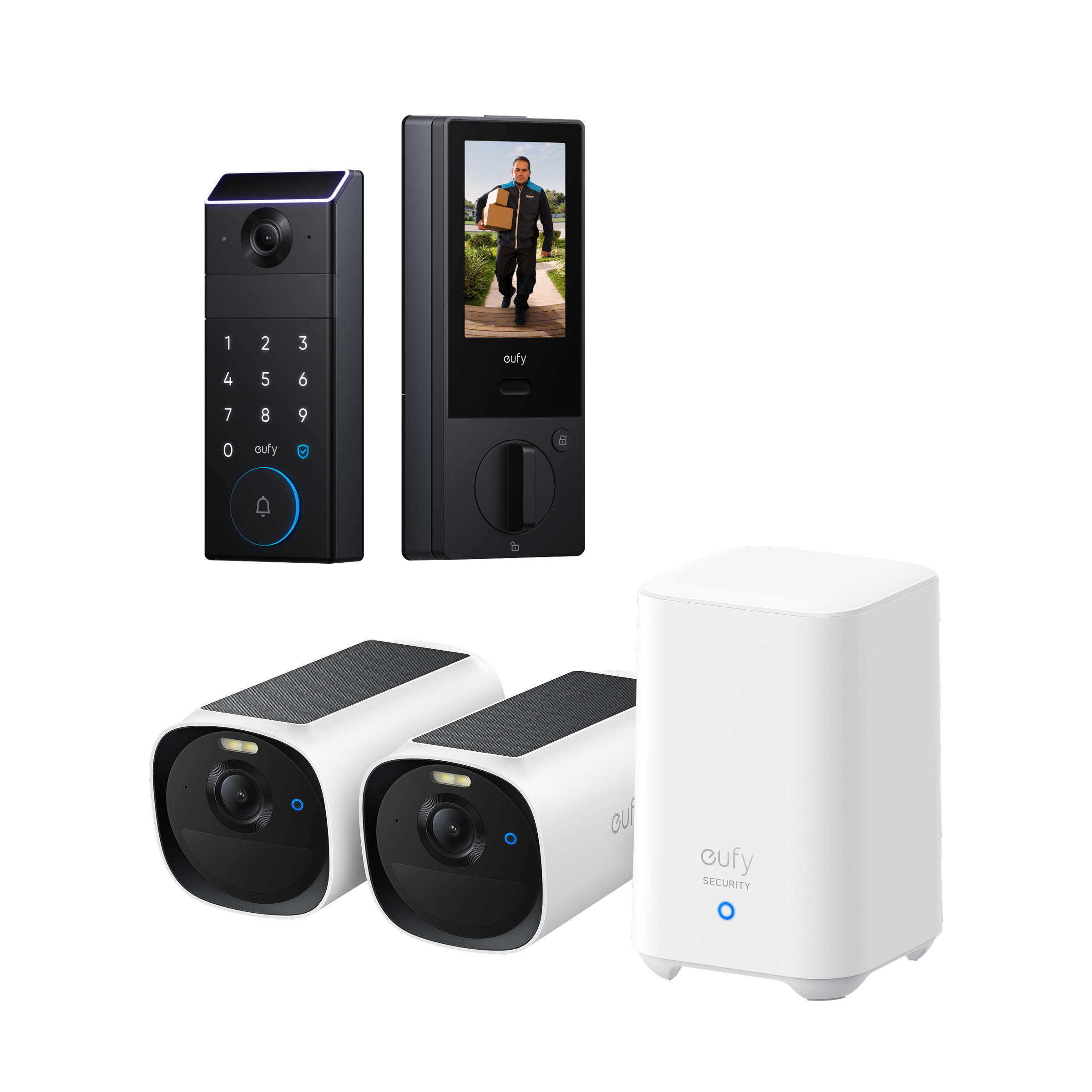 eufy-eufycam-e40-kit-2-cam-ras-homebase-2-familock-s3-max image 1