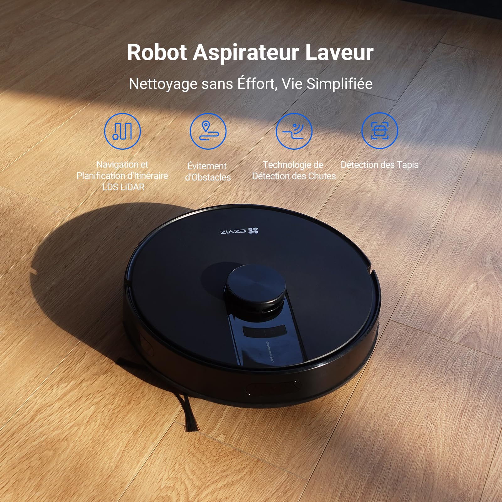 ezviz-re4-noir-robot-aspirateur-laveur-lidar-4000pa image 2
