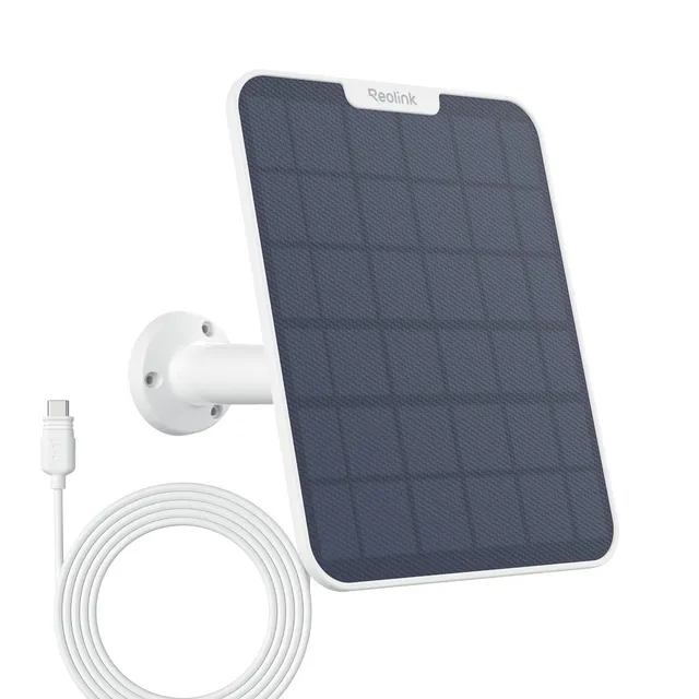 reolink-panneau-solaire-6w-blanc-c-ble-4m-pour-cam-ras-batterie image 1