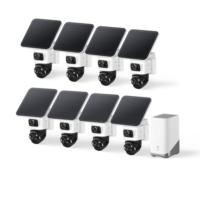 eufy-eufycam-s4-kit-8-cam-ras-homebase-3-triple-objectif-bullet-ptz image 1