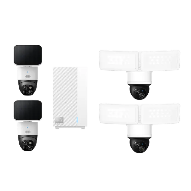 eufy-kit-ext-rieur-famille-4-cam-ras-2-solocam-s340-2-floodlight-e340-homebase-p image 1