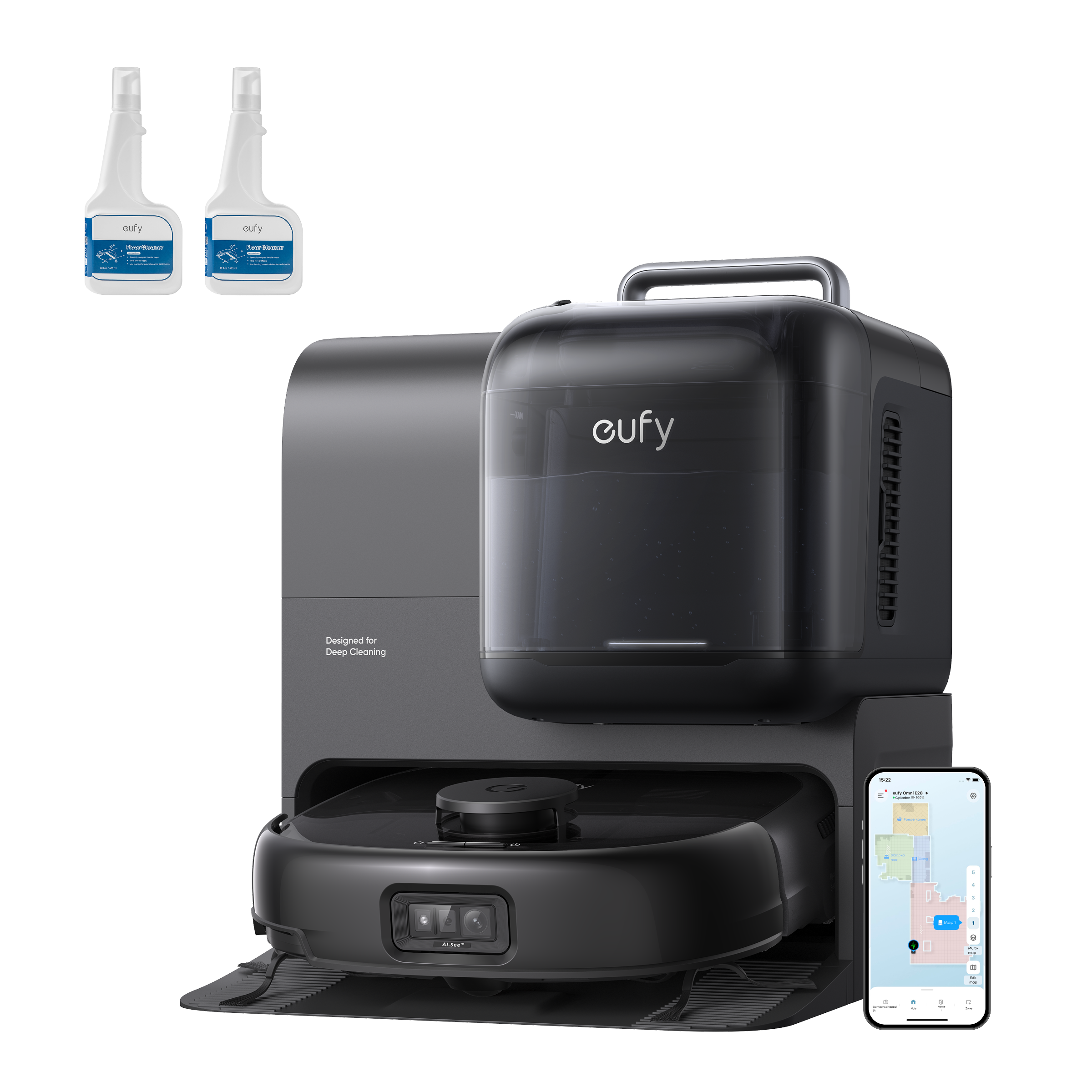 eufy-omni-e28-solution-nettoyage-aspirateur-robot-laveur-20000-pa-avec-station image 2
