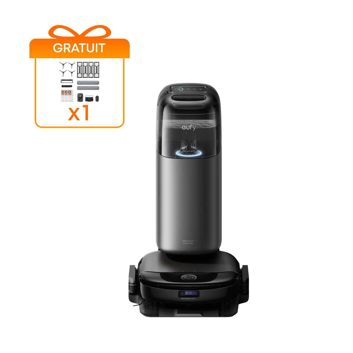 eufy-robot-aspirateur-omni-s1-pro-avec-station-uniclean-10-en-1 image 1
