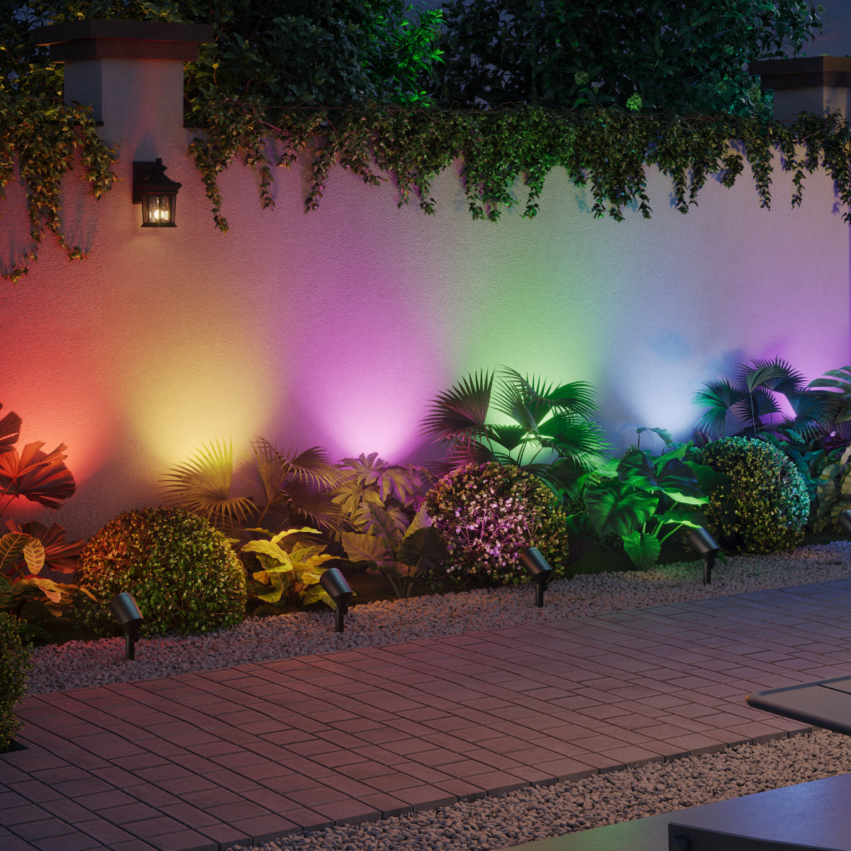 eufy-outdoor-spotlights-e10-lot-de-2-spots-ext-rieurs-rgbww-500-lumens image 2