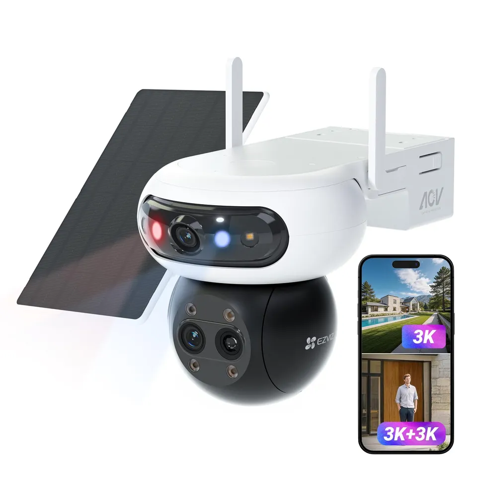 ezviz-cb90f-kit-triple-objectif-3k-5mp-x3-cam-ra-ext-rieure-sans-fil-solaire-360 image 1