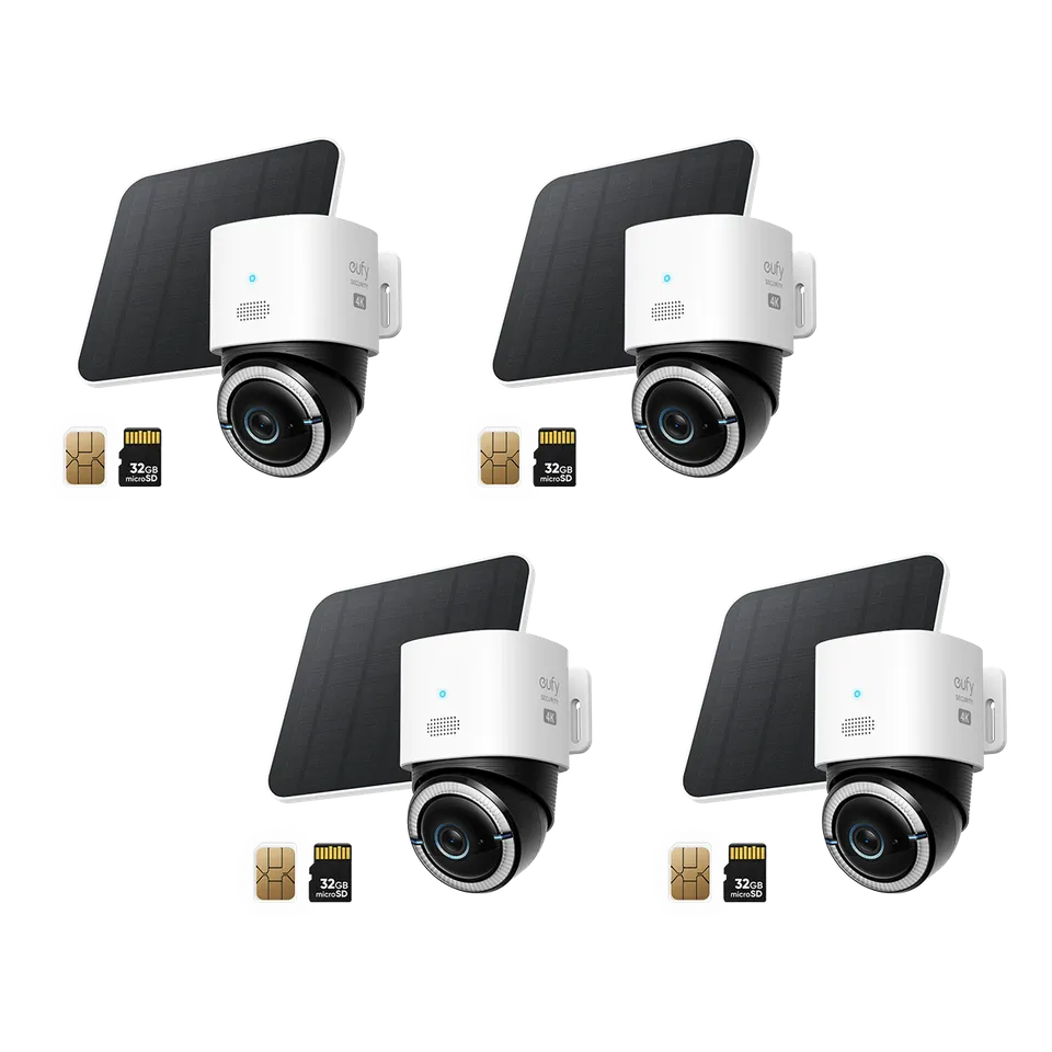 eufy-4g-lte-cam-s330-lot-de-4-cam-ras-solaires-4g-wi-fi image 1