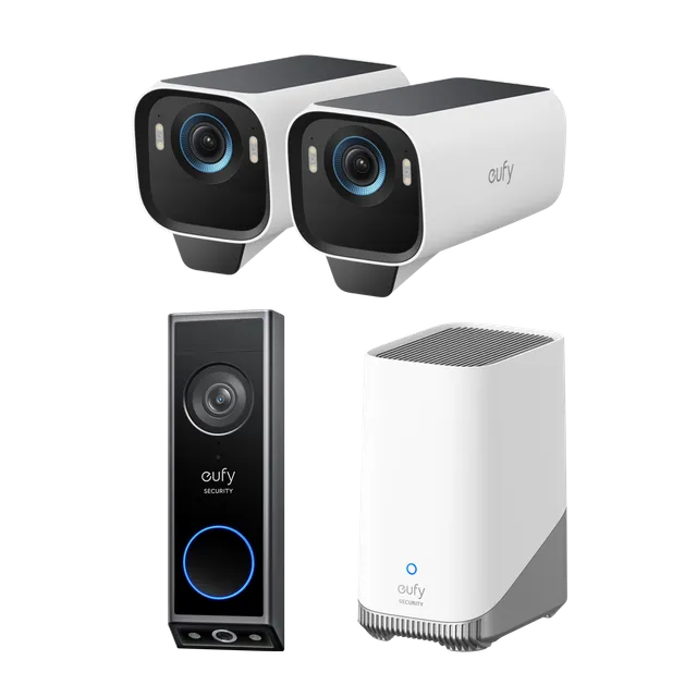 eufycam-s3-pro-kit-2-cam-ras-sonnette-vid-o-e340-batterie image 1
