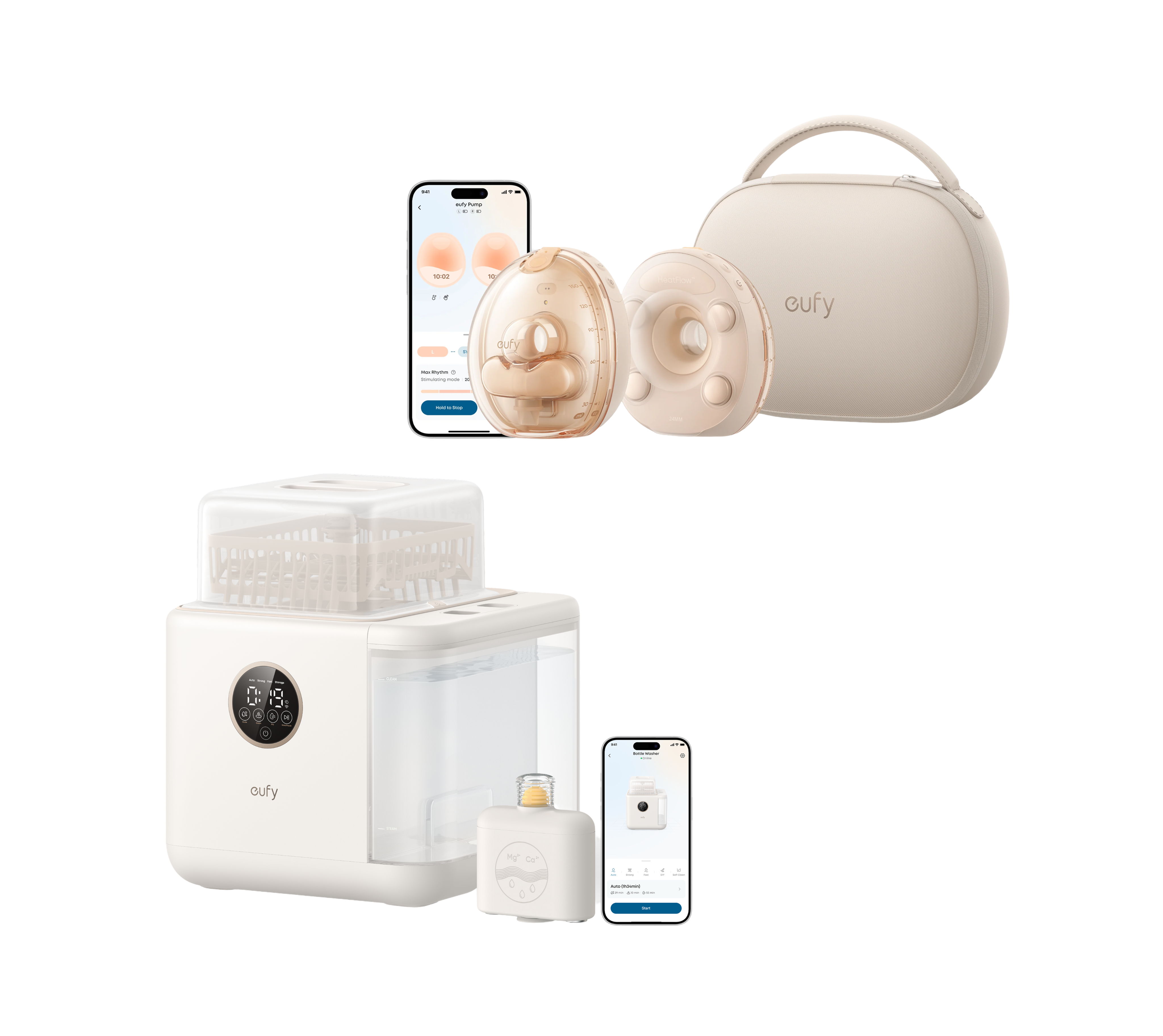 eufy-pack-s2-pro-s1-pro-tire-lait-portable-lave-biberons image 1