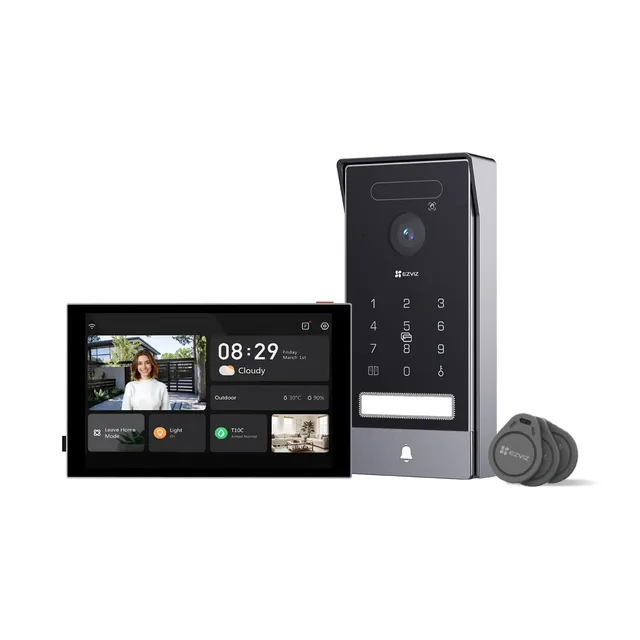 ezviz-hp7-pro-visiophone-filaire-wifi-4k-8mp-cran-8-reconnaissance-3d image 1