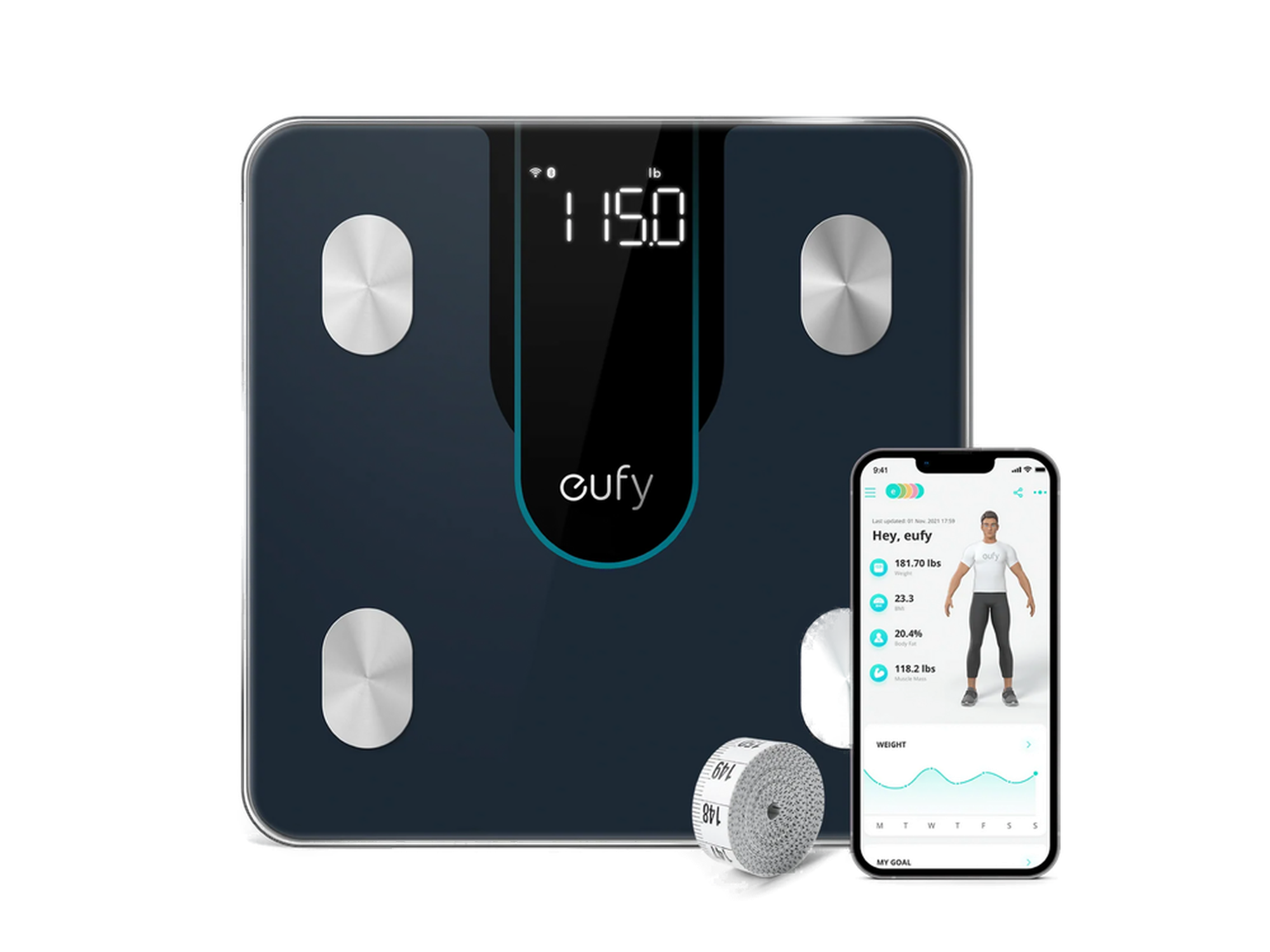 eufy-smart-scale-p2-balance-connect-e-noir image 1