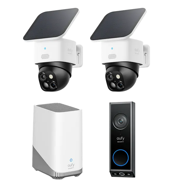 eufy-solocam-s340-pack-2-cam-ras-sonnette-e340-homebase-3-kit-s-curit-compl-te image 1