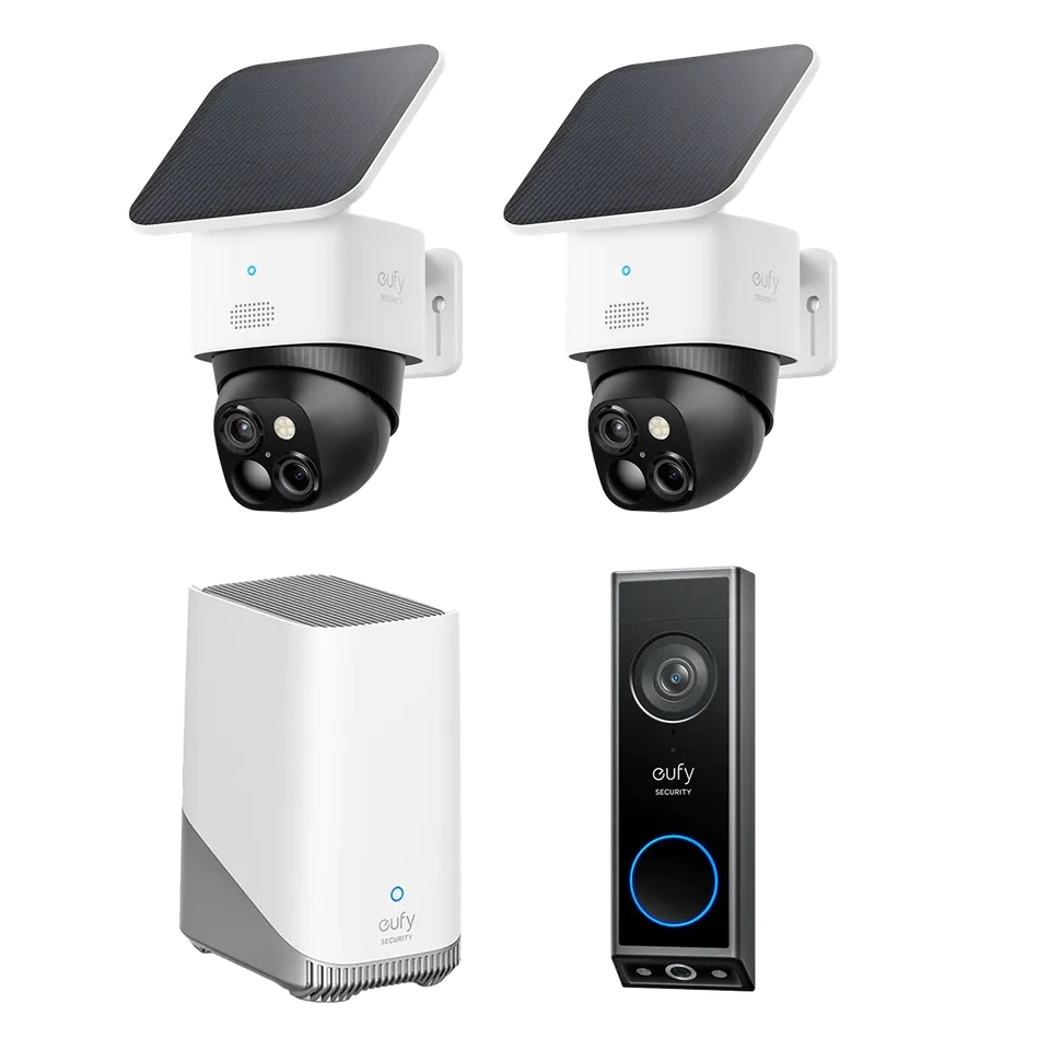 eufy-solocam-s340-pack-2-cam-ras-sonnette-e340-homebase-3-kit-s-curit-compl-te image 1