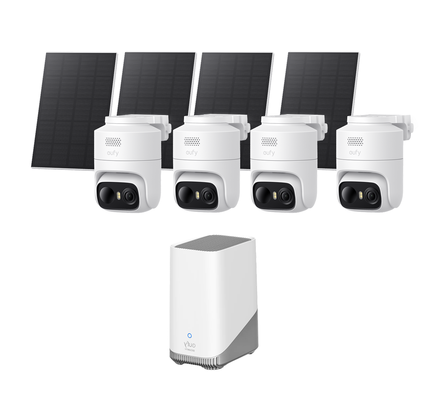 eufy-security-eufycam-c37-x4-homebase-s380-kit-4-cam-ras-solaires-360 image 1