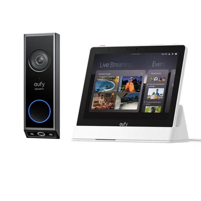 eufy-smart-display-e10-video-doorbell-e340-sur-batterie-pack-sonnette-vid-o-2k-d image 1