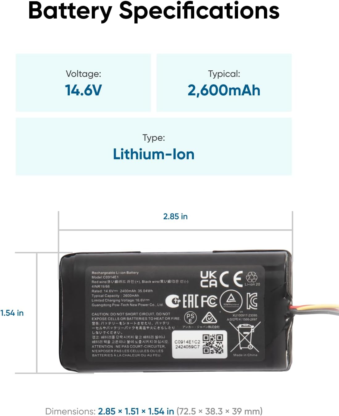 eufy-batterie-de-remplacement-pour-robovac-s-ries-11-15-30-g30-g40 image 4