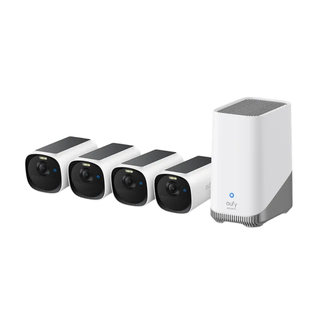 eufy-eufycam-e40-kit-avanc-4-cam-ras-avec-homebase-3-2k-quad-hd-vision-nocturne- image 1