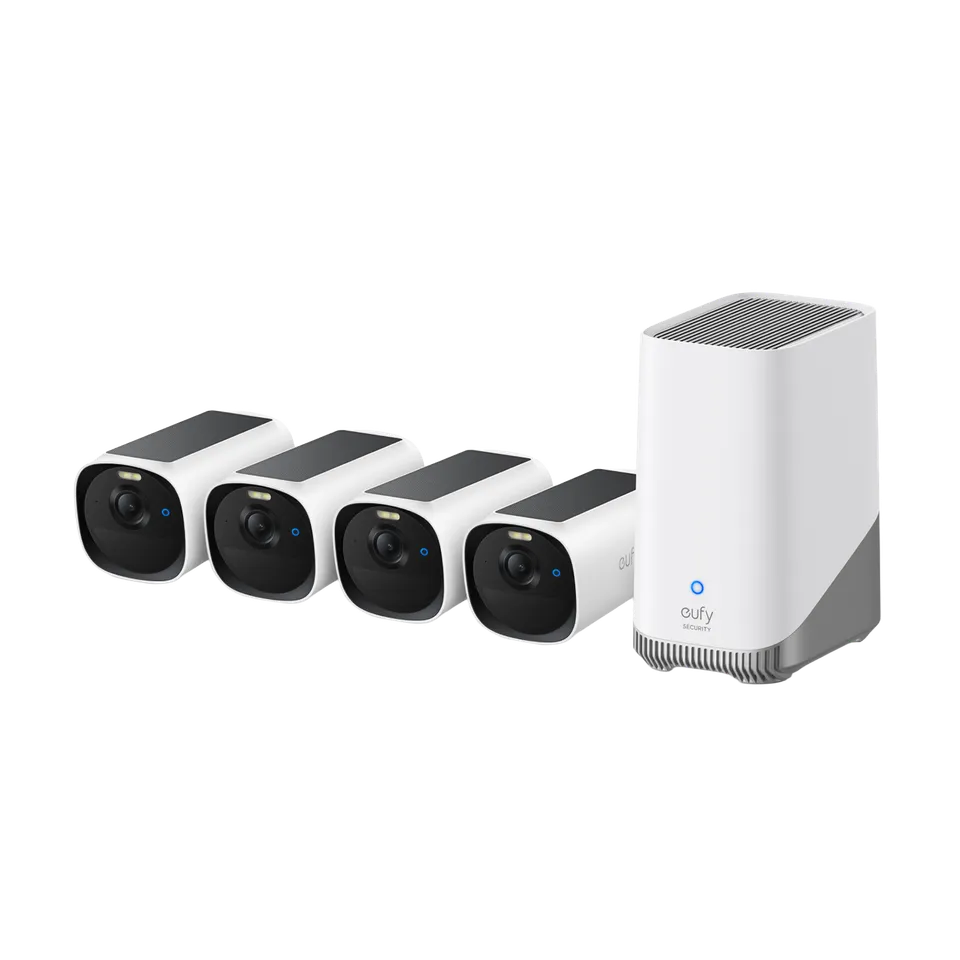 eufy-eufycam-e40-kit-avanc-4-cam-ras-avec-homebase-3-2k-quad-hd-vision-nocturne- image 1