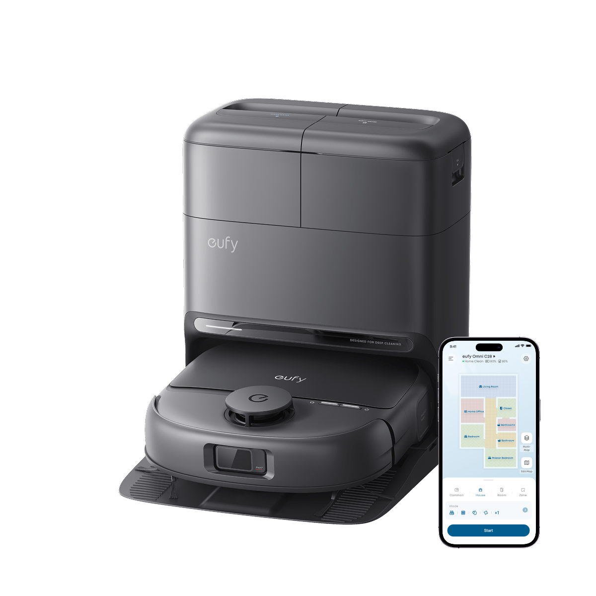 eufy-omni-c28-robot-aspirateur-laveur-avec-station-5-en-1-15000-pa image 2